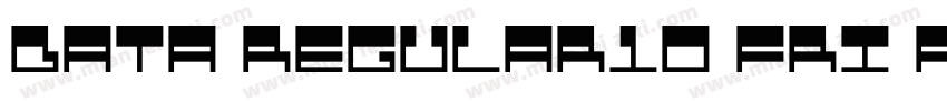 Data Regular10 Fri Apr字体转换